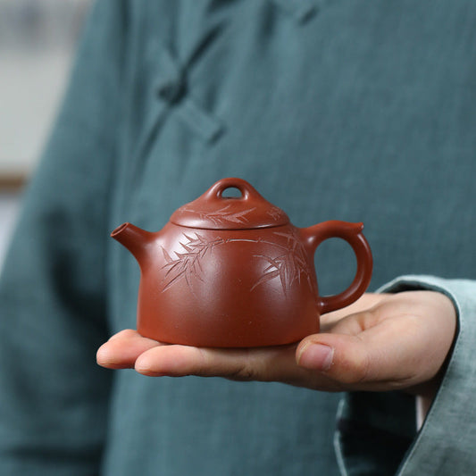 Red-Skin Dragon Qin Quan Yixing Teapot — Handmade by Fan Qinjun (180ml)