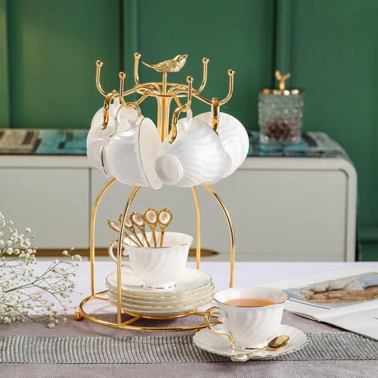 White Ceramic Tea Set |Ceramic Coffee Set|Teapot Tea Set |Wedding Gift