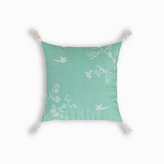 Chinoiserie Luxe Fresh Living Room Sofa Throw Pillow