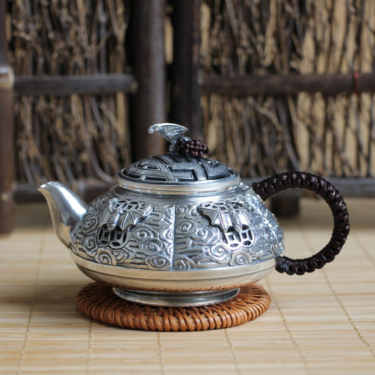 Pure Silver 999 "Bian Fu" Teapot * 160ml