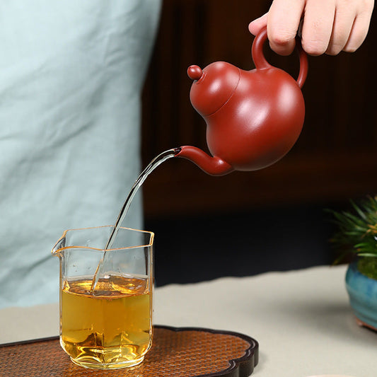 Ming Style Si Ting Teapot – Da Hong Pao Clay