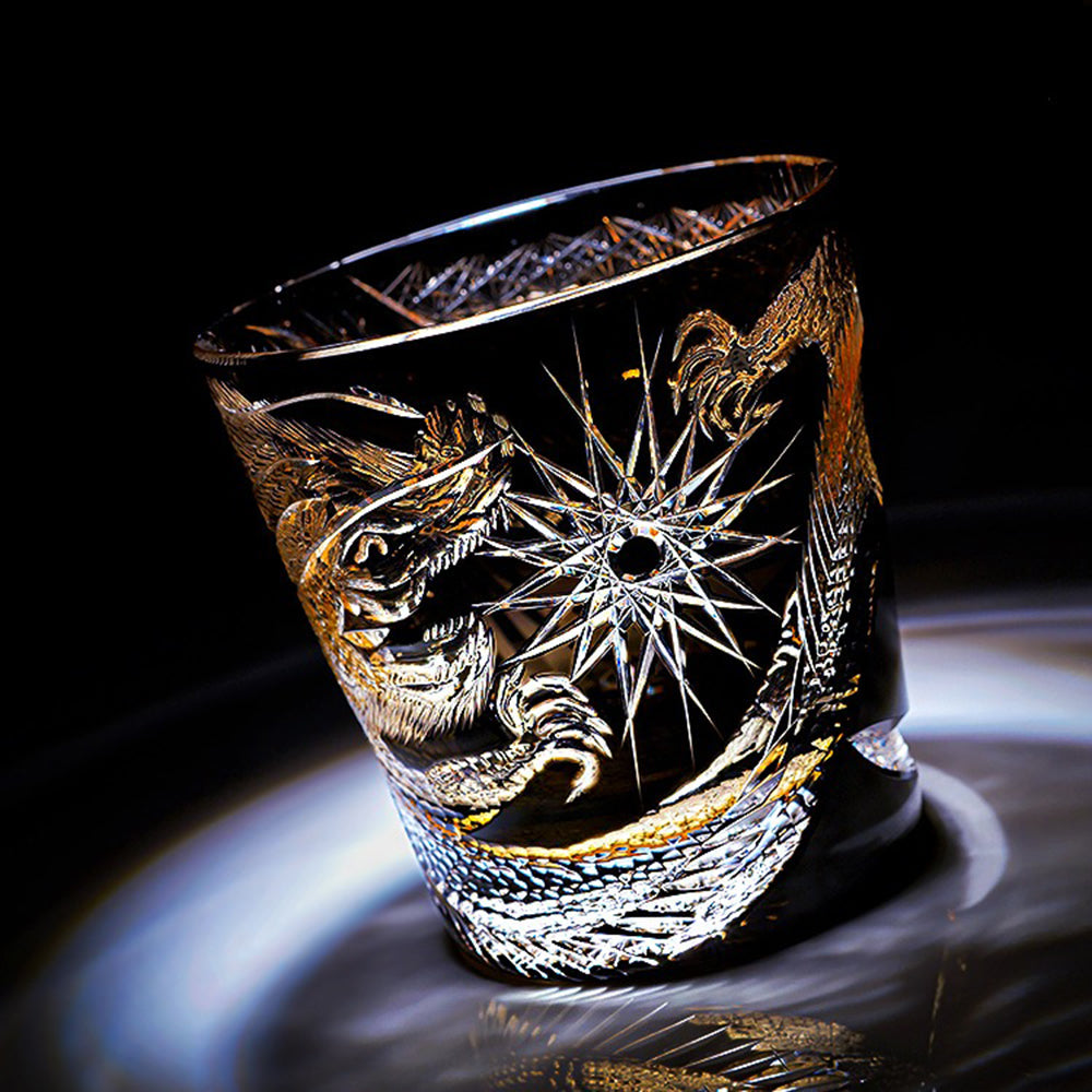 Premium Edo Kiriko Midnight Dragon Crystal Whisky Glass – Jiangnan