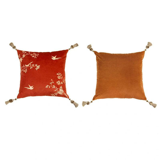 Chinoiserie Red Festive Chinese Style Throw Pillow