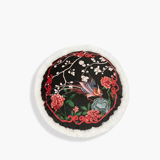 Chinoiserie Origina Powderl Pink Throw Pillow Spring Rococo Blossom Dreams