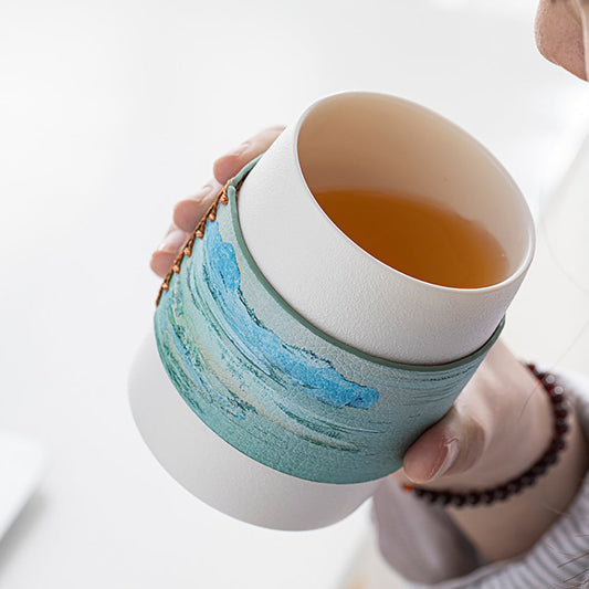 Mountain and River Travel Tea Set