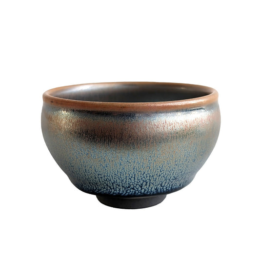 'Silver Fur' Tenmoku Tea Cup