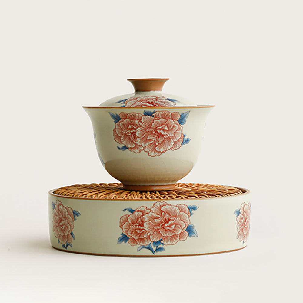 ハイビスカスの花 如瑶磁器 蓋碗セット – Jiangnan Sourcing