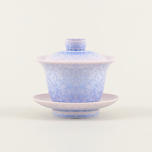 Purple Ice Crystal Ruyao Porcelain Gaiwan