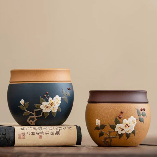 Purple Clay Plum Blossom Gongfu Tea Cup