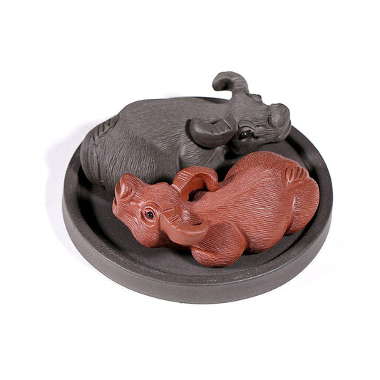 Yixing Clay Ba Gua Buffalos Tea Pet