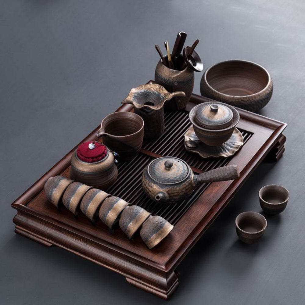 陶器侘び寂び工夫茶器セット – Jiangnan Sourcing