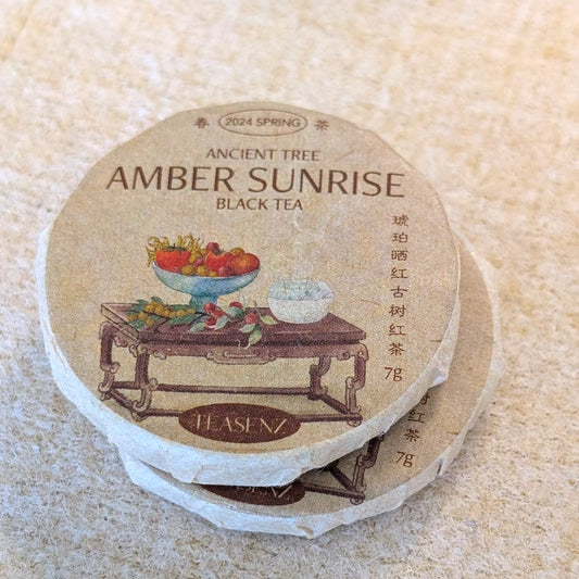 2024 Amber Sunrise Sun-Dried Black Tea, Mini Cakes 7g