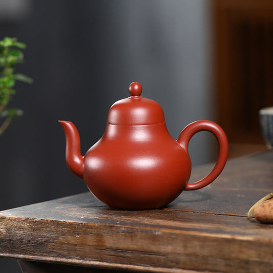 Ming Style Si Ting Teapot – Da Hong Pao Clay