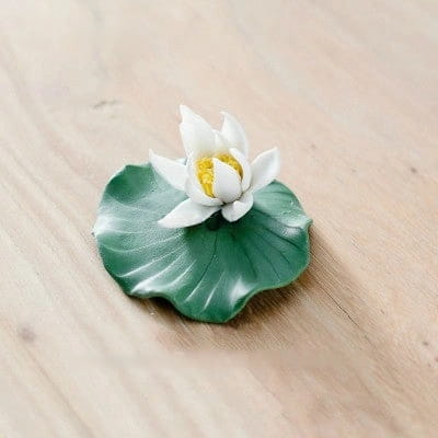Lotus Flower And Leaf Porcelain Tea Pet