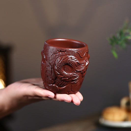 Dragon Realm – Handmade Yixing Zisha Master Cup (160ml)