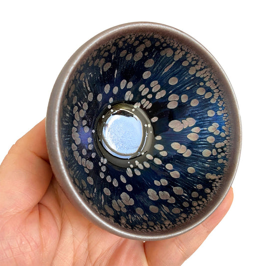 'Blue Space' Tenmoku Tea Cup