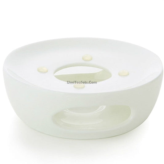 白瓷蜡烛茶壶保温器