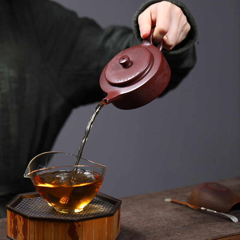 明式宜興紫砂急須 | 范勤君手作り | 190ml 紫砂壺 – Jiangnan Sourcing