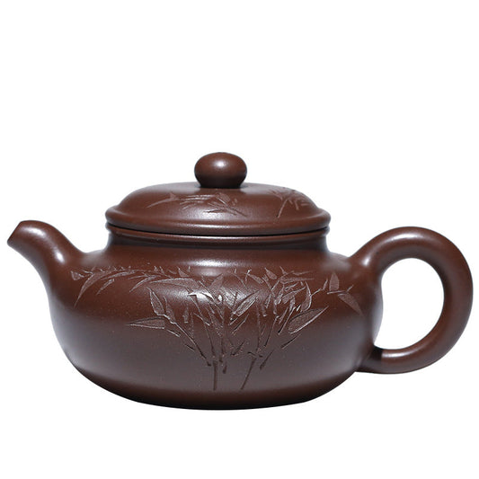 Bamboo Leaf Yixing Teapot (220ml)