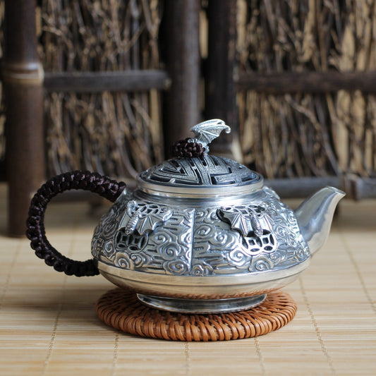 Pure Silver 999 "Bian Fu" Teapot * 160ml