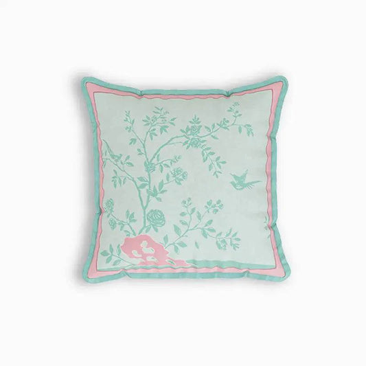 Chinoiserie Luxe Fresh Living Room Sofa Throw Pillow
