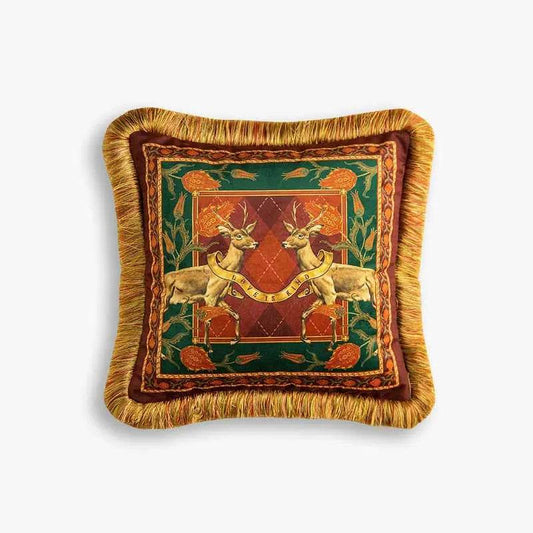 Christmas Limited Series Red Festive Reindeer Design Sofa Pillow