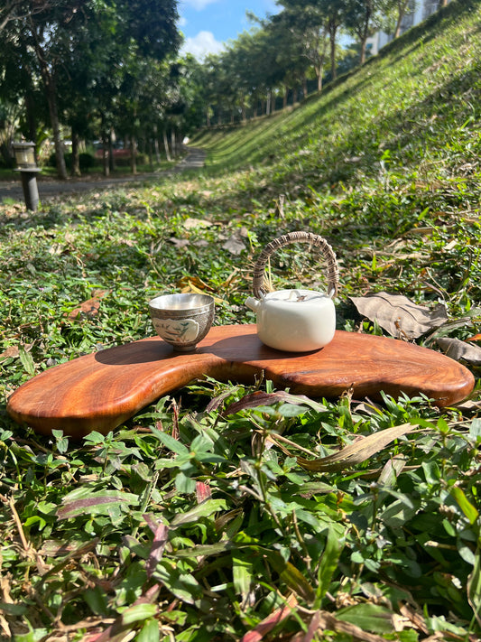 Handmade Chinese Wood Dry Tea Tray Tea Boat Origial Tea Table Teapot Saucer