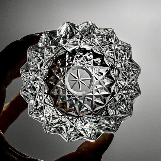 Edo Kiriko Starburst Handcrafted Crystal Whisky & Tea Glass