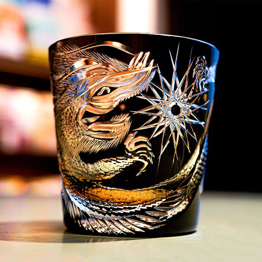 Premium Edo Kiriko Midnight Dragon Crystal Whisky Glass – Jiangnan