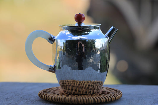 Pure Silver 999 "Ju Lun Zhu" Teapot * 125ml