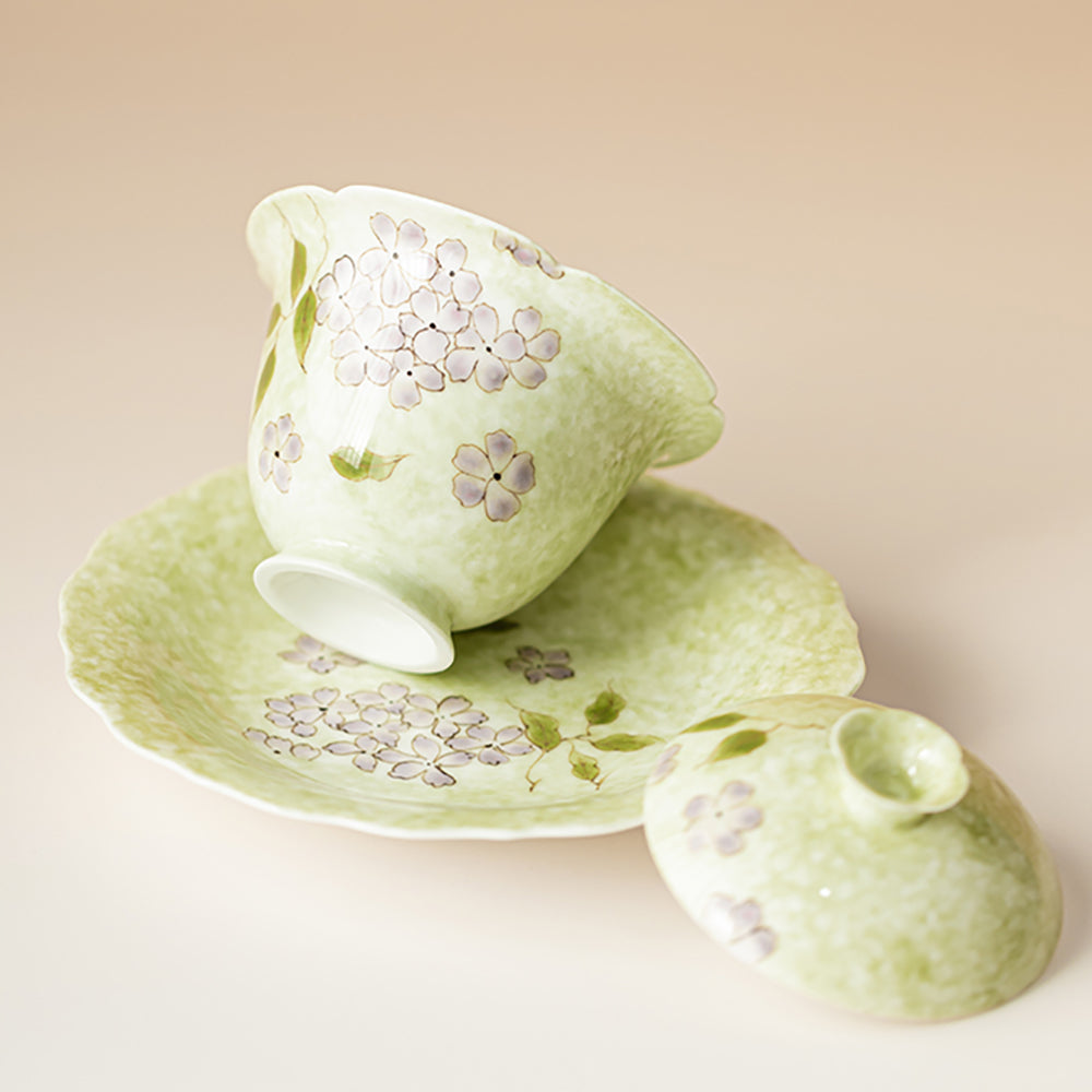 釉下彩 紫陽花 磁器 蓋碗 – Jiangnan Sourcing
