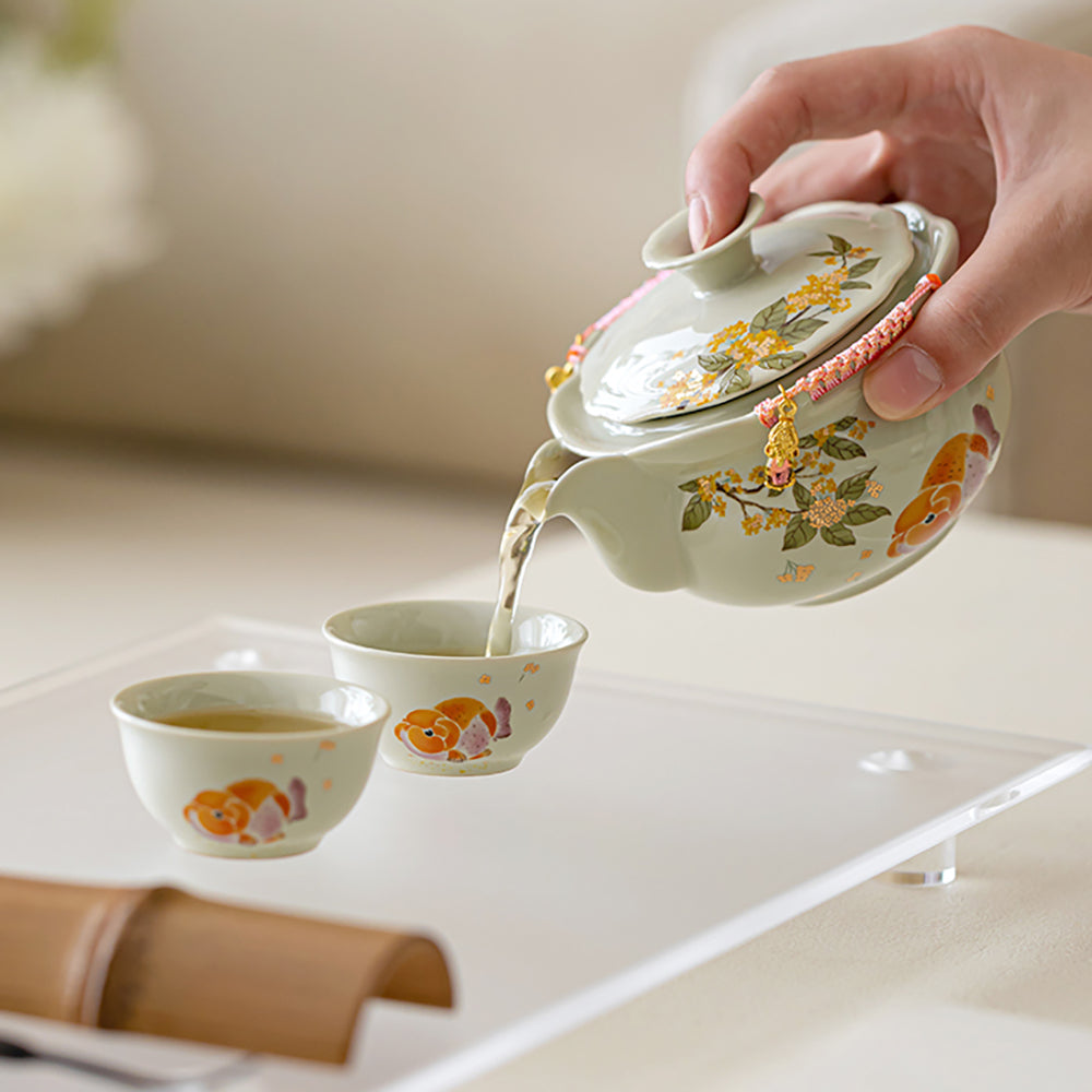 桂花与锦鲤旅行茶具套装– Jiangnan Sourcing
