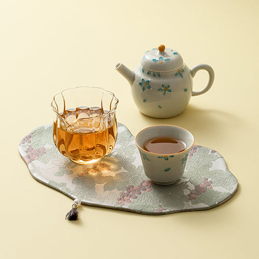 Service à thé de voyage en céramique Freesia