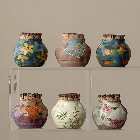 Handmade Pottery Tea Caddy