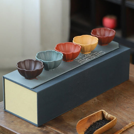 Set of Five - Yixing Clay Gongfu Tea Cup