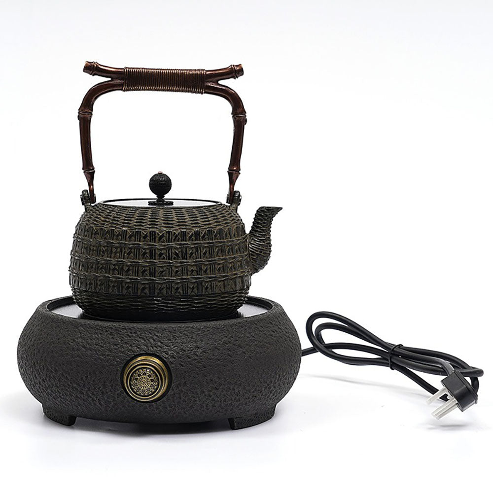 日本竹编铸铁茶壶– Jiangnan Sourcing