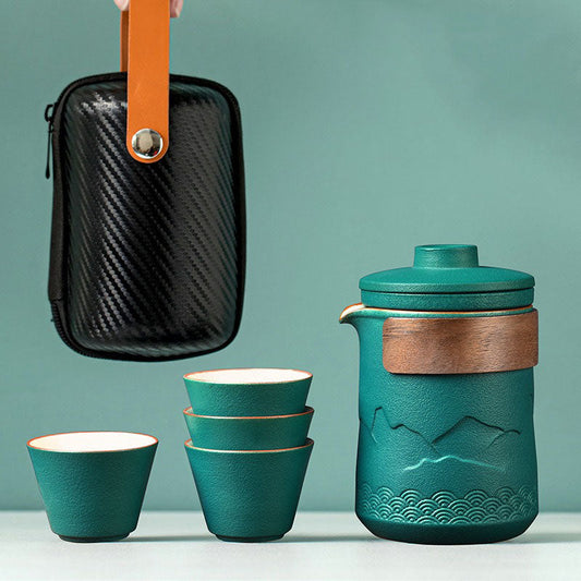 Mountain and Sea Travel Tea Set
