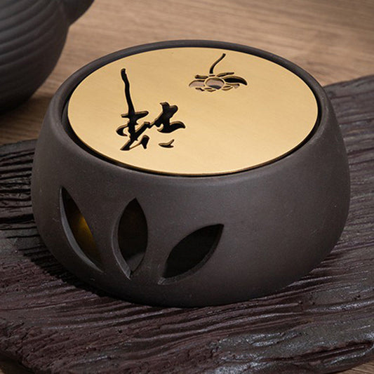 带铜板的泥壶保温器