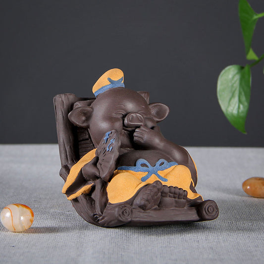 Yixing Clay Zhu Bajie Pig Tea Pet