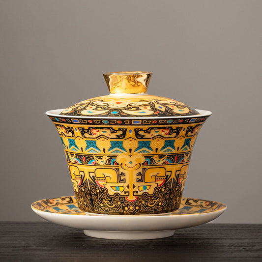 Thangka Enamel Porcelain Gaiwan