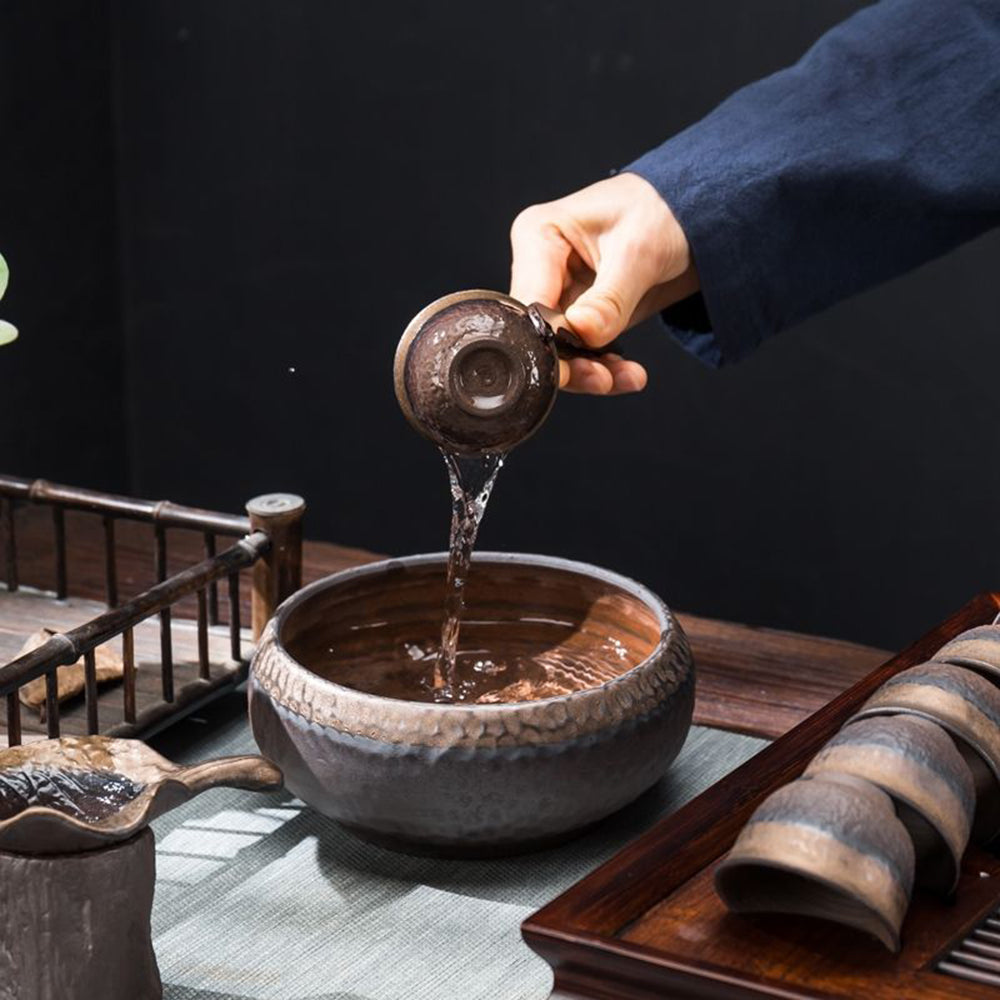 ★様々な形な茶道手作り陶器7個セット★ 陶器侘び寂び工夫茶器セット – Jiangnan Sourcing