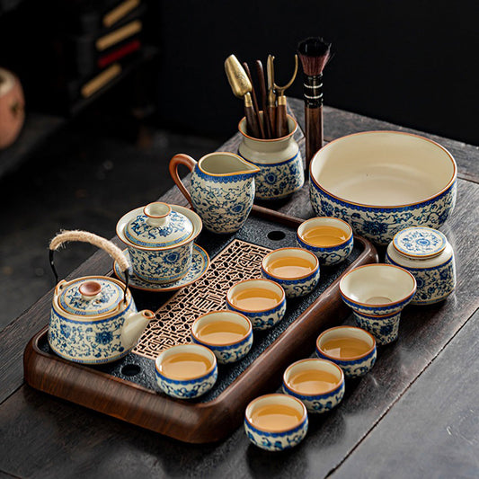 青白釉工夫茶セット