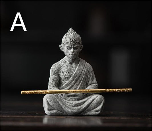 Black Myth Wukong Stone Tea Pet Ornament