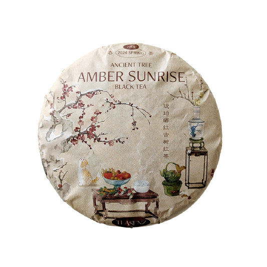 2024 Amber Sunrise Sun-Dried Black Tea Cake 200g