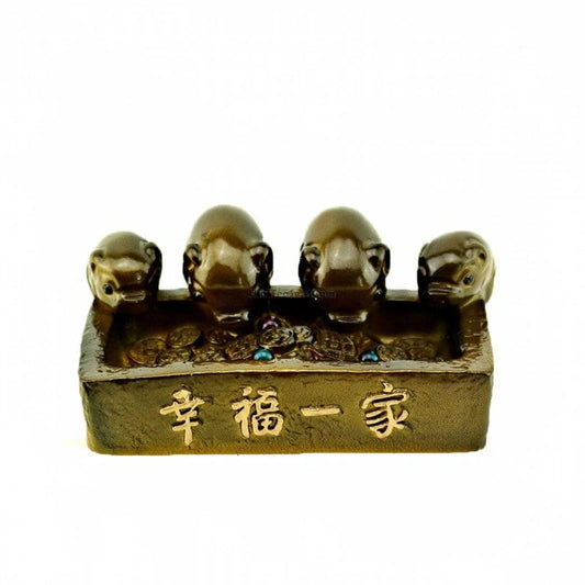 Color-Changing Golden Pig Tea Pet – Traditional Chinese Gongfu Tea Accessory