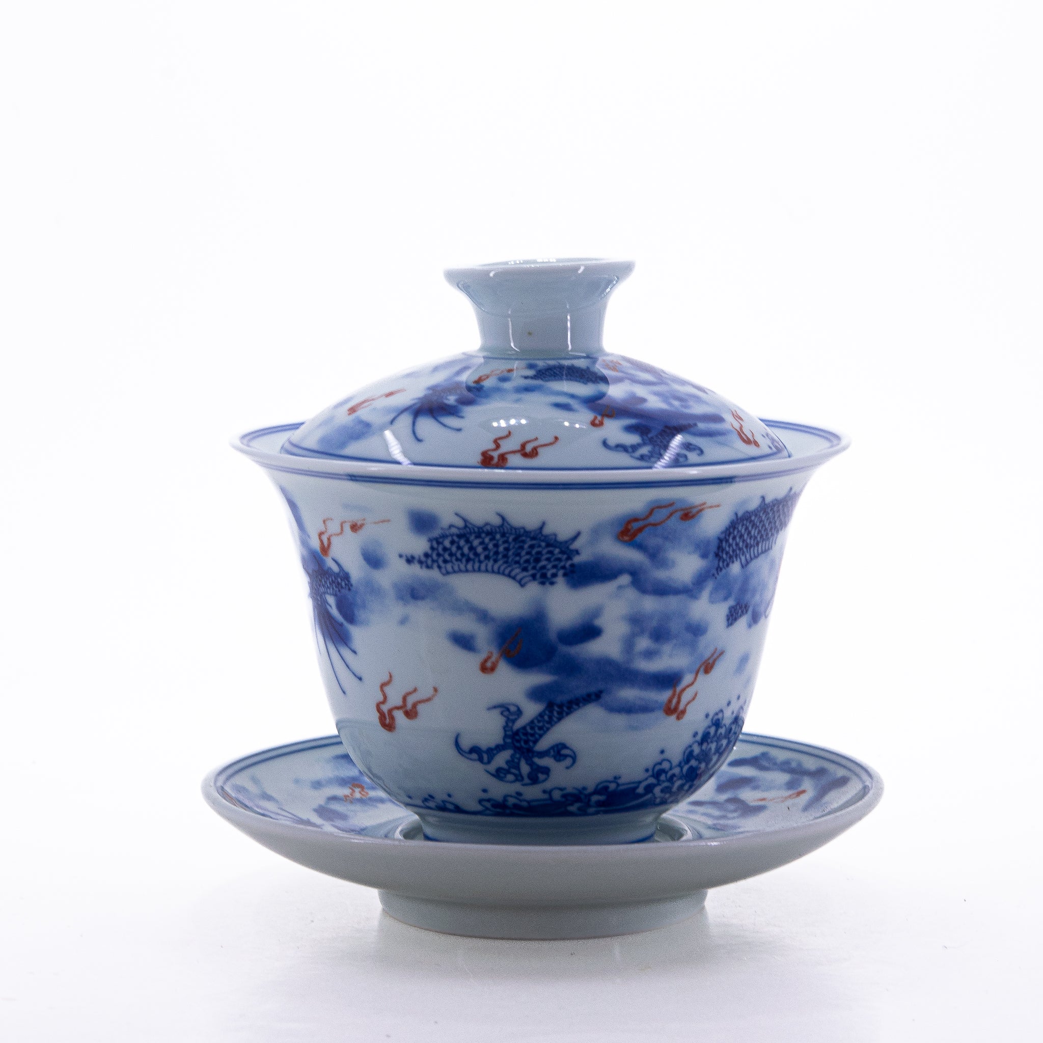 染付赤絵磁器 龍柄 蓋碗 #4a – Jiangnan Sourcing