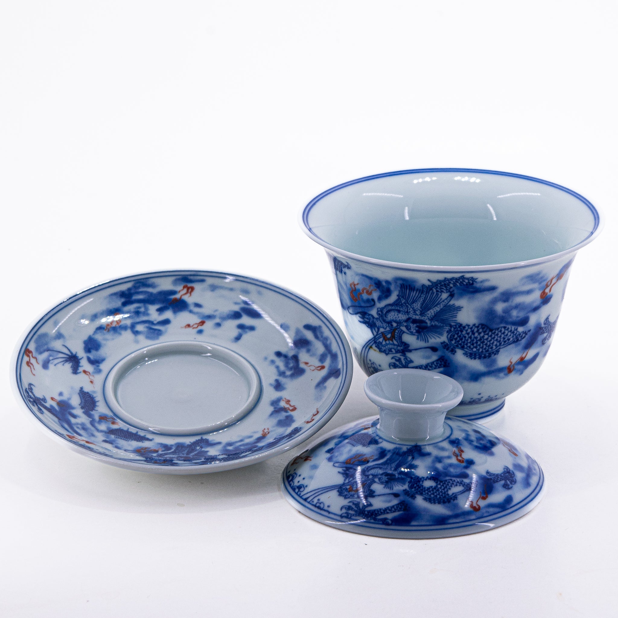 染付赤絵磁器 龍柄 蓋碗 #4a – Jiangnan Sourcing