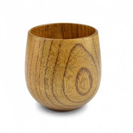 Japanese Style Wooden Tea Cup (Set of 2)