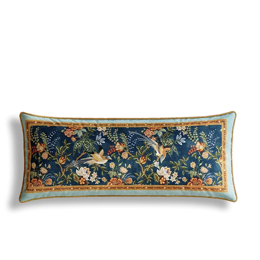 Chinoiserie Bird & Blossom Multi Shape Decorative Pillow for Sofa & Bed Decor