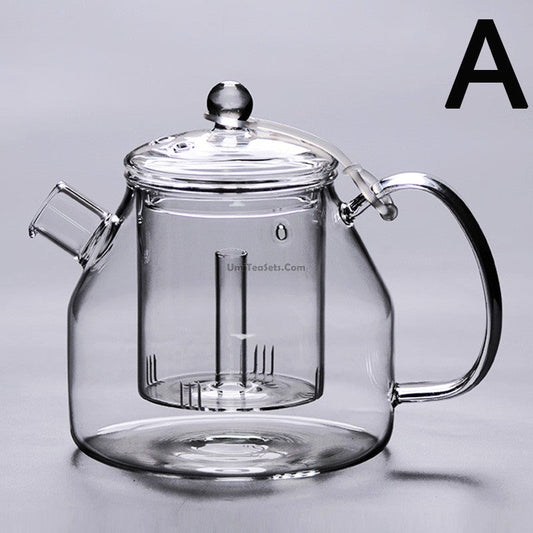 Water Steam Large Glass Teapot